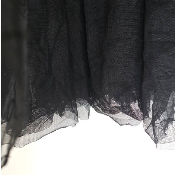 Akris Punto Sashiko Flower Embroidered Lace Tulle Maxi Skirt Black Plus Size 16 - Picture 11 of 16